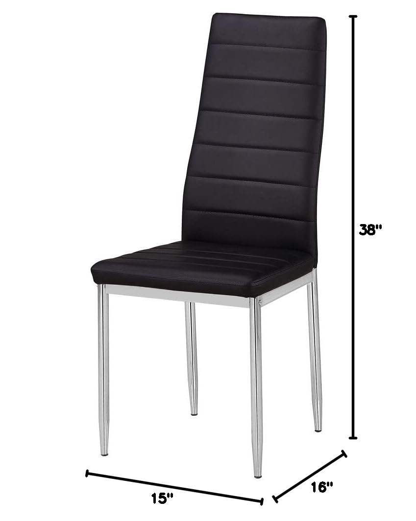 Set of 2 Black Modern Chairs L117590