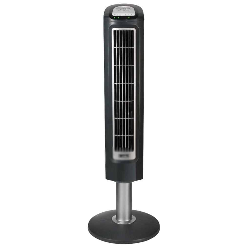 38" 3-Speed Oscillating Fan with Remote and Timer Gray B956184