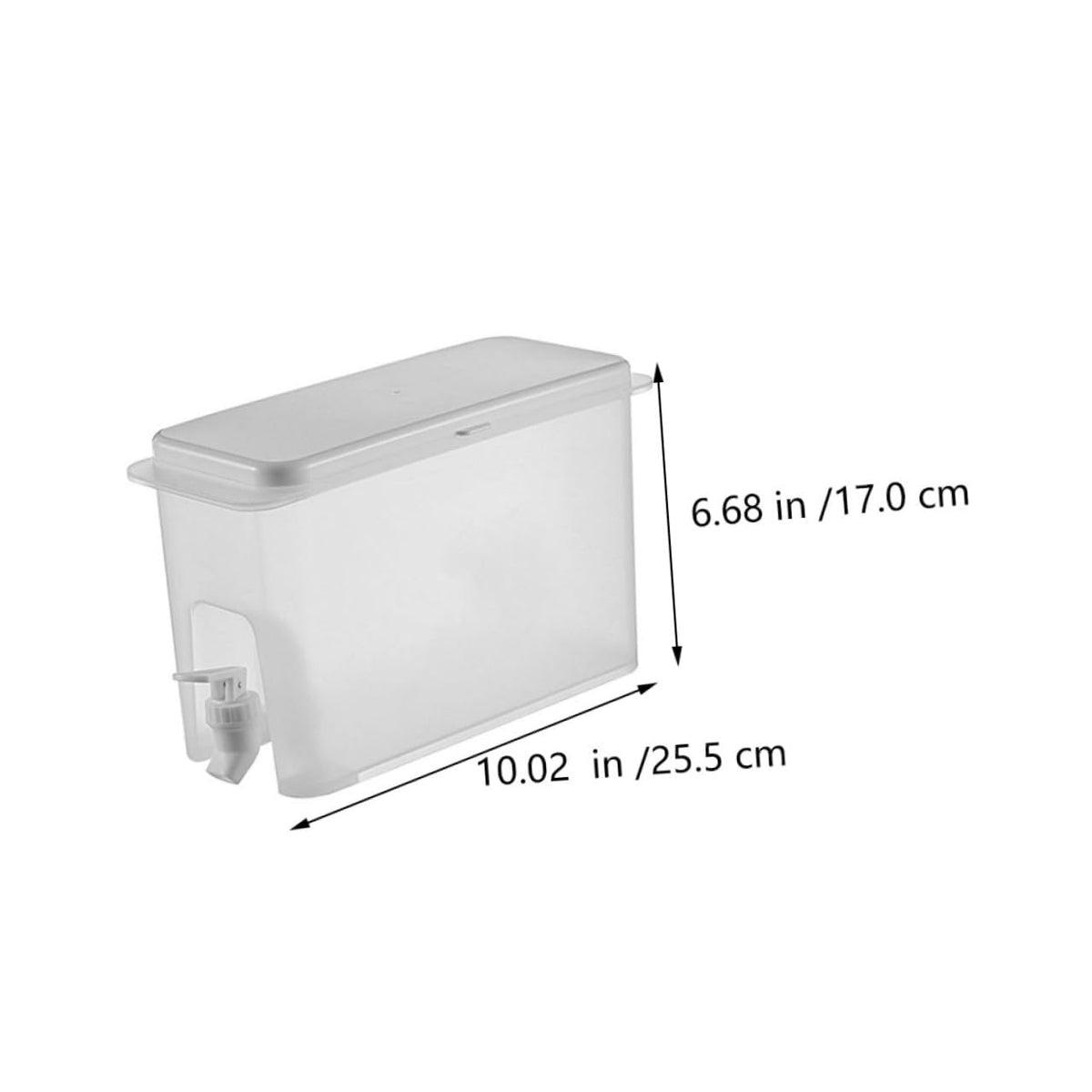 White 3.5L Water Jug with Faucet U723