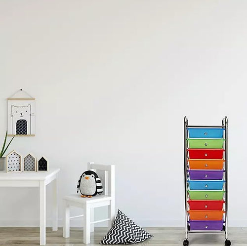 10 Drawer Rolling Storage Cart Z775
