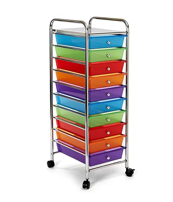 10 Drawer Rolling Storage Cart Z775