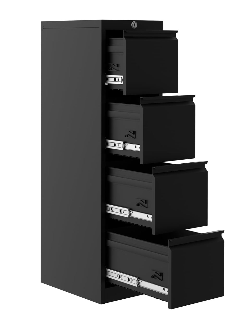 4 Drawer Metal File Cabinet with Lock D465