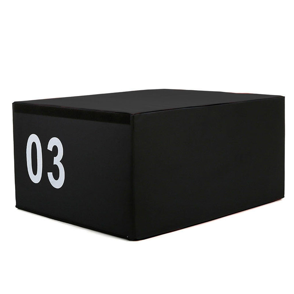 4-in-1 Foam Jumping Exercise Box Non-slip PU Leather Cover E561390