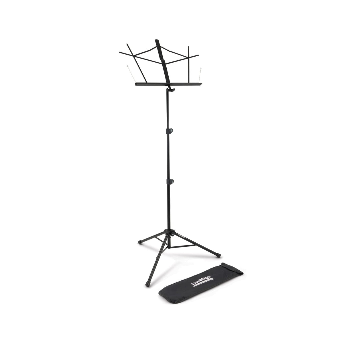 Black Metal Folding Sheet Music Stand with Bag J140003