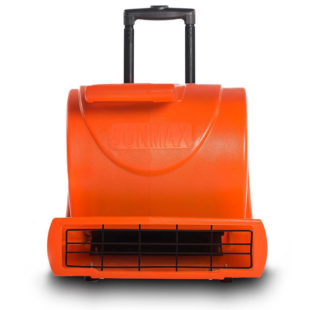 3-Speed 1.3HP 5000 CFM Air Mover Floor Dryer with Telescopic Handle S888