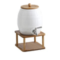 Ceramic Beverage Dispenser with Stainless Steel Spigot N59327