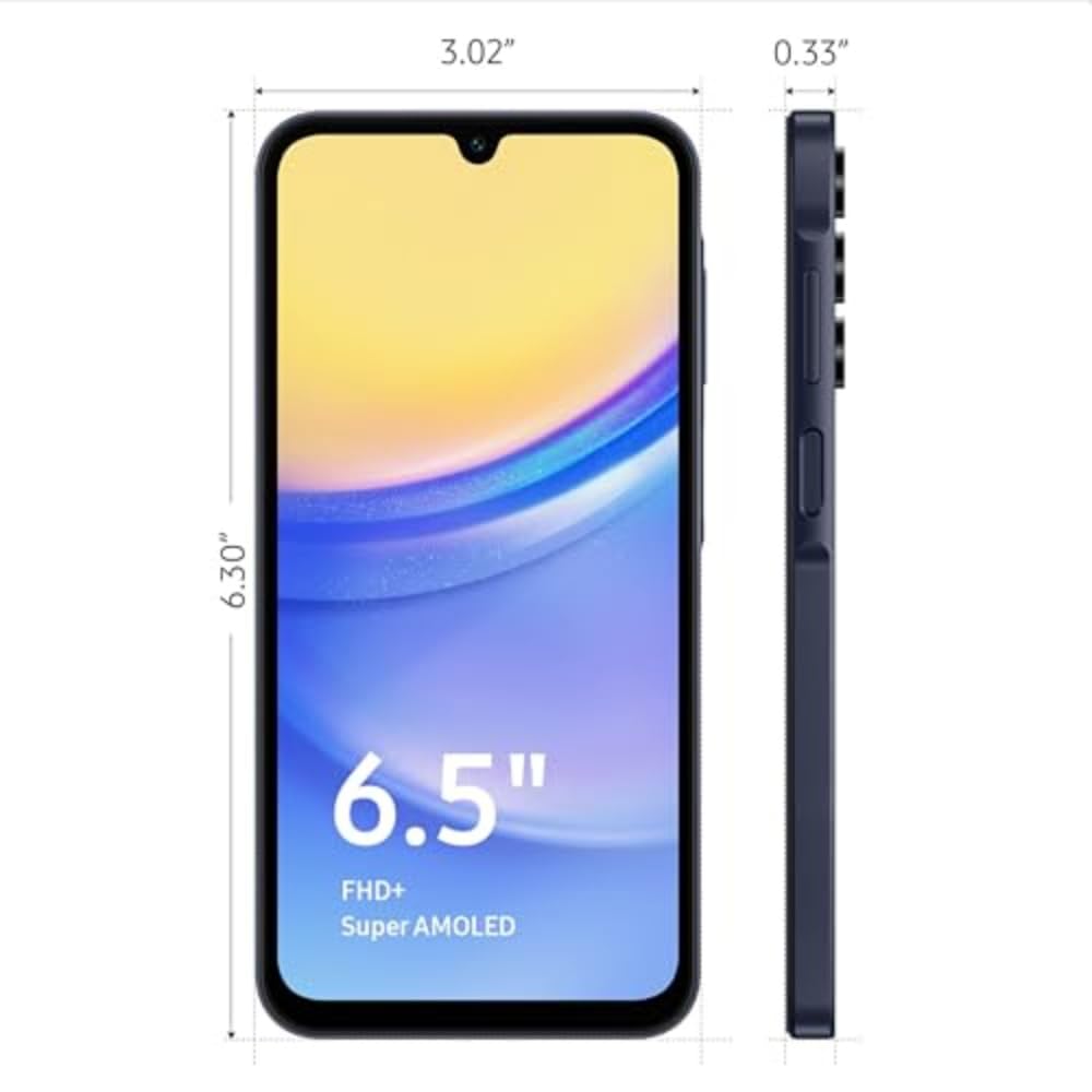 Unlocked Android Smartphone 128GB AMOLED Display Blue Black P751