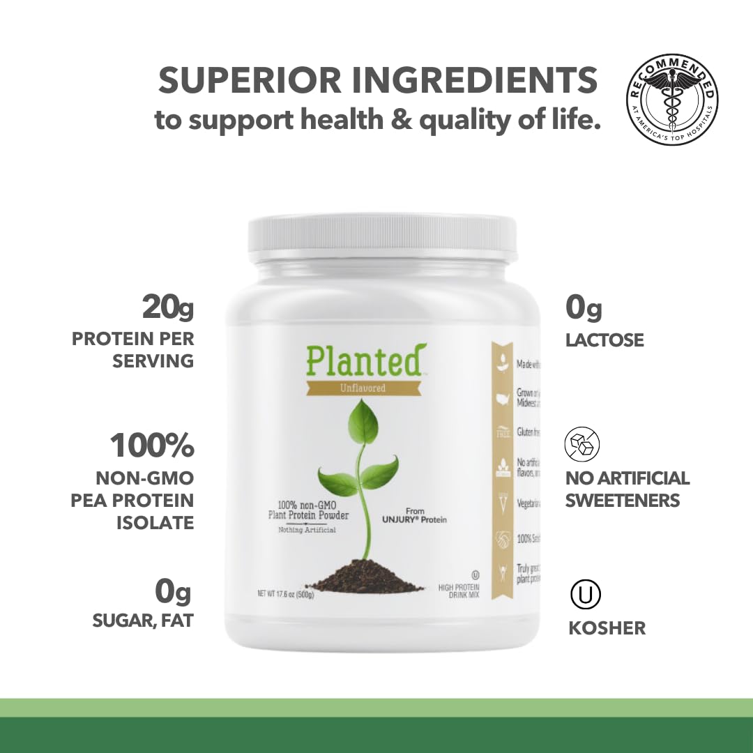 Vegan Unflavored Protein Powder 20 Servings D249686