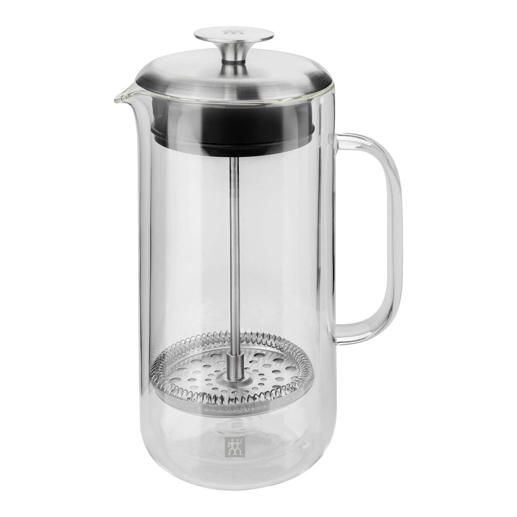 Double Wall French Press and Latte Glass X39775