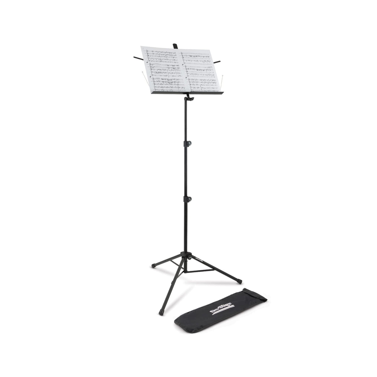 Black Metal Folding Sheet Music Stand with Bag J140003