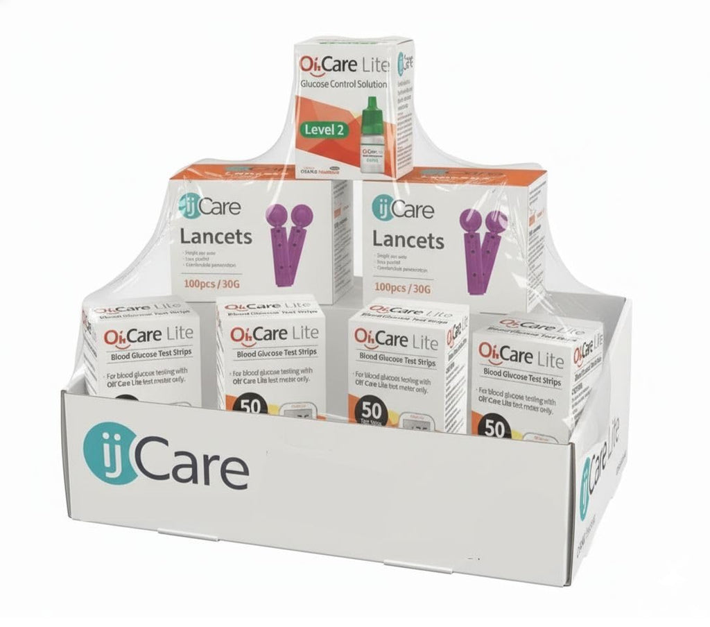 Blood Sugar Testing Bundle – Monitor 200 Glucose Test Strips, 200 Lancets & 1 Control Solution N616