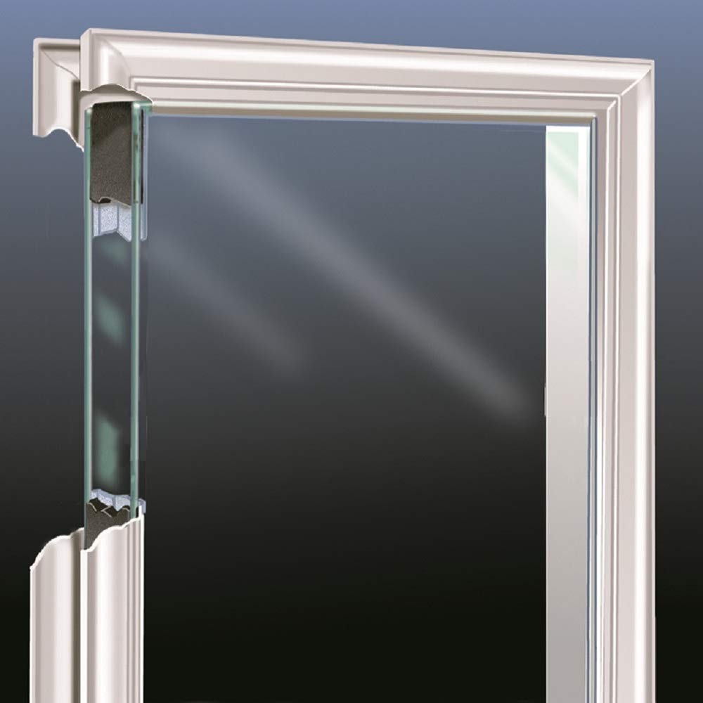 Primed Left Hand Outswing 1/2 Lite 2-Panel Clear Glass Steel Prehung Door 32"x80" D30468
