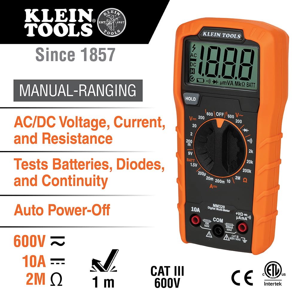 Digital Multimeter Electrical Test Kit with Carrying Case E746532