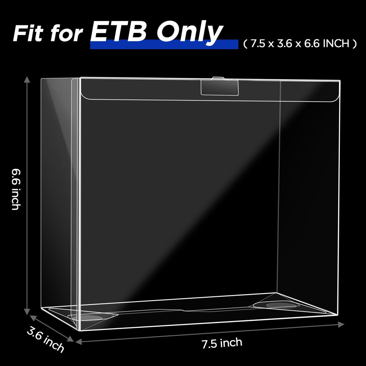 4 Packs Transparent Easy to Fold Protector Case R8671