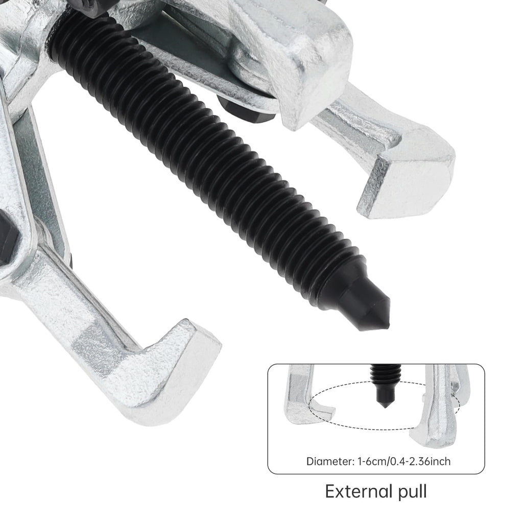 2.36 Inch Adjustable High Carbon Steel 3-Jaw Gear Puller Tool T16550