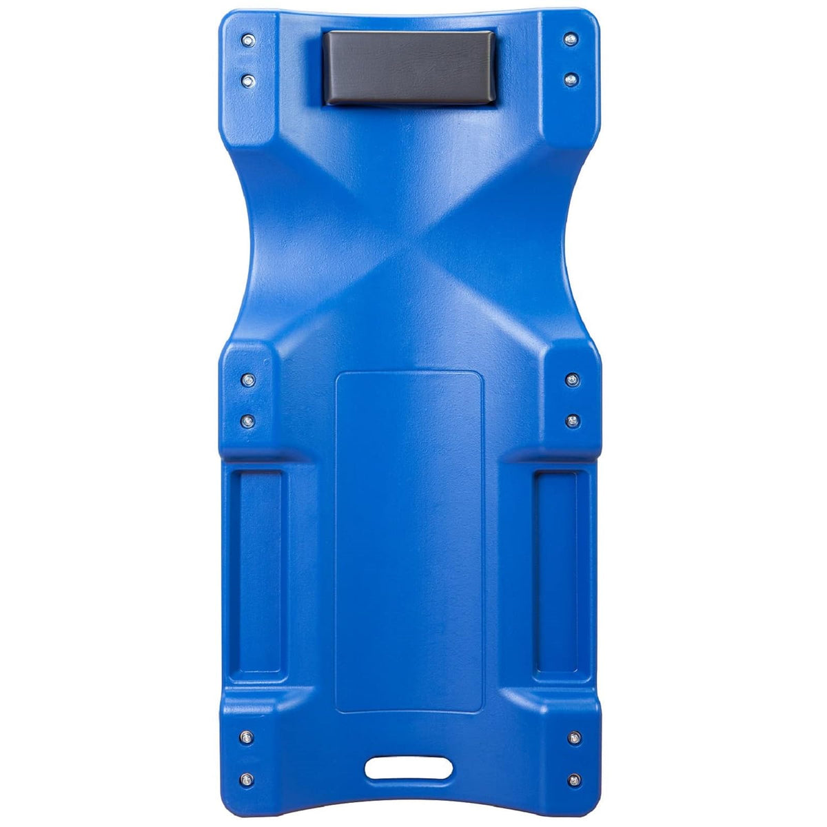 Blue Plastic Rolling Garage Creeper with Padded Headrest and 6 Casters C75393