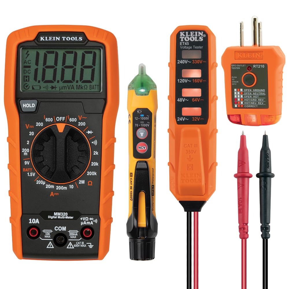 Digital Multimeter Electrical Test Kit with Carrying Case E746532