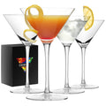 9 oz Handmade Crystal Martini Glasses Set of 4 X5672