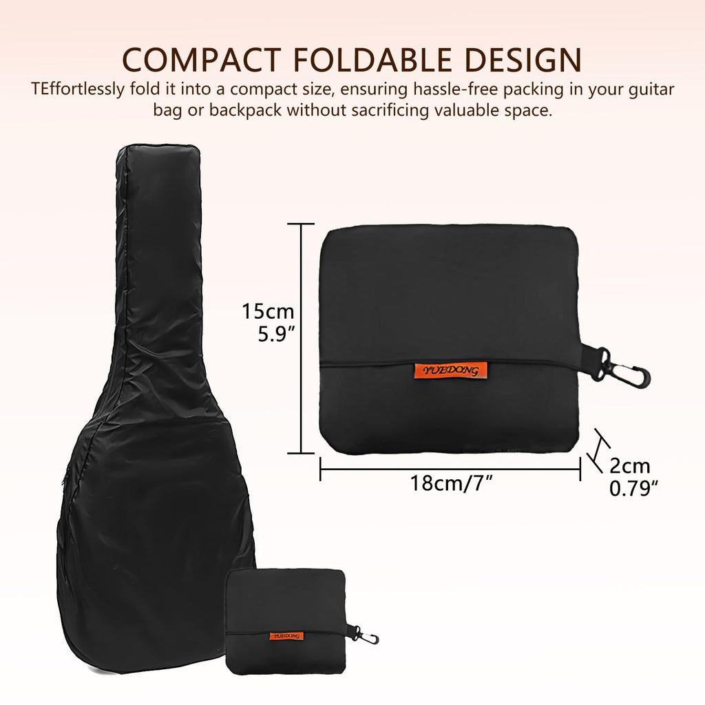 Black Waterproof Electric Guitar Bag Rain Cover D9170