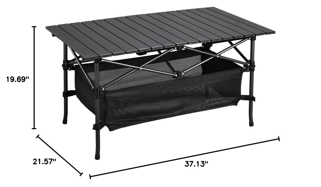 Lightweight Aluminum Folding Camping Table with Carrying Bag O901