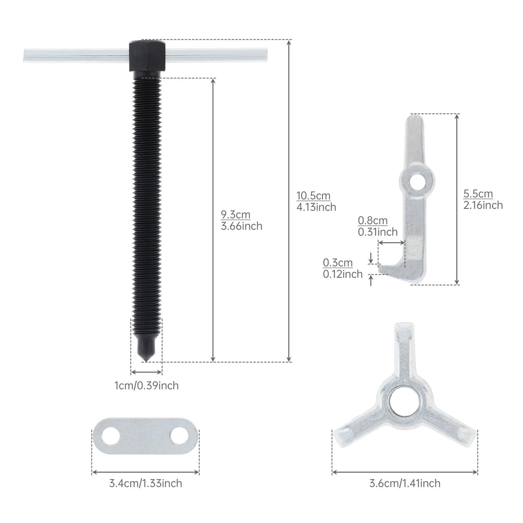 2.36 Inch Adjustable High Carbon Steel 3-Jaw Gear Puller Tool T16550