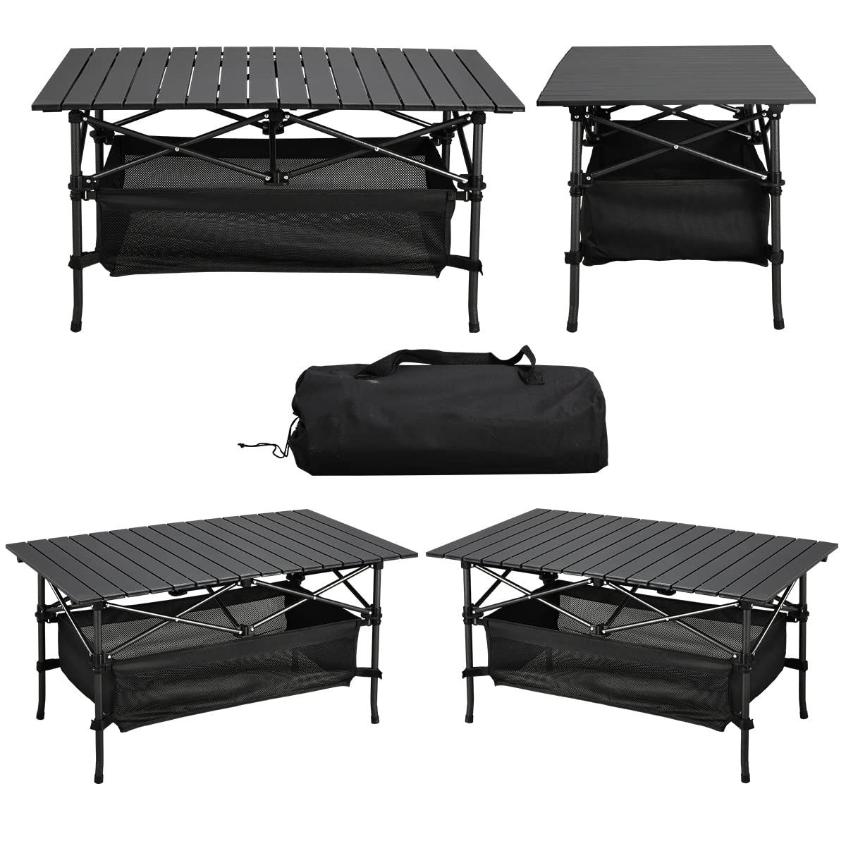Lightweight Aluminum Folding Camping Table with Carrying Bag O901