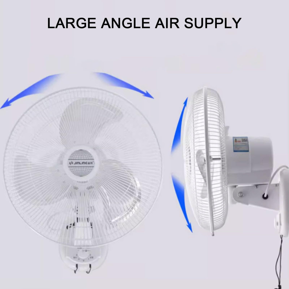 Wall Mount Fan 3 Speeds White 16in Z701333