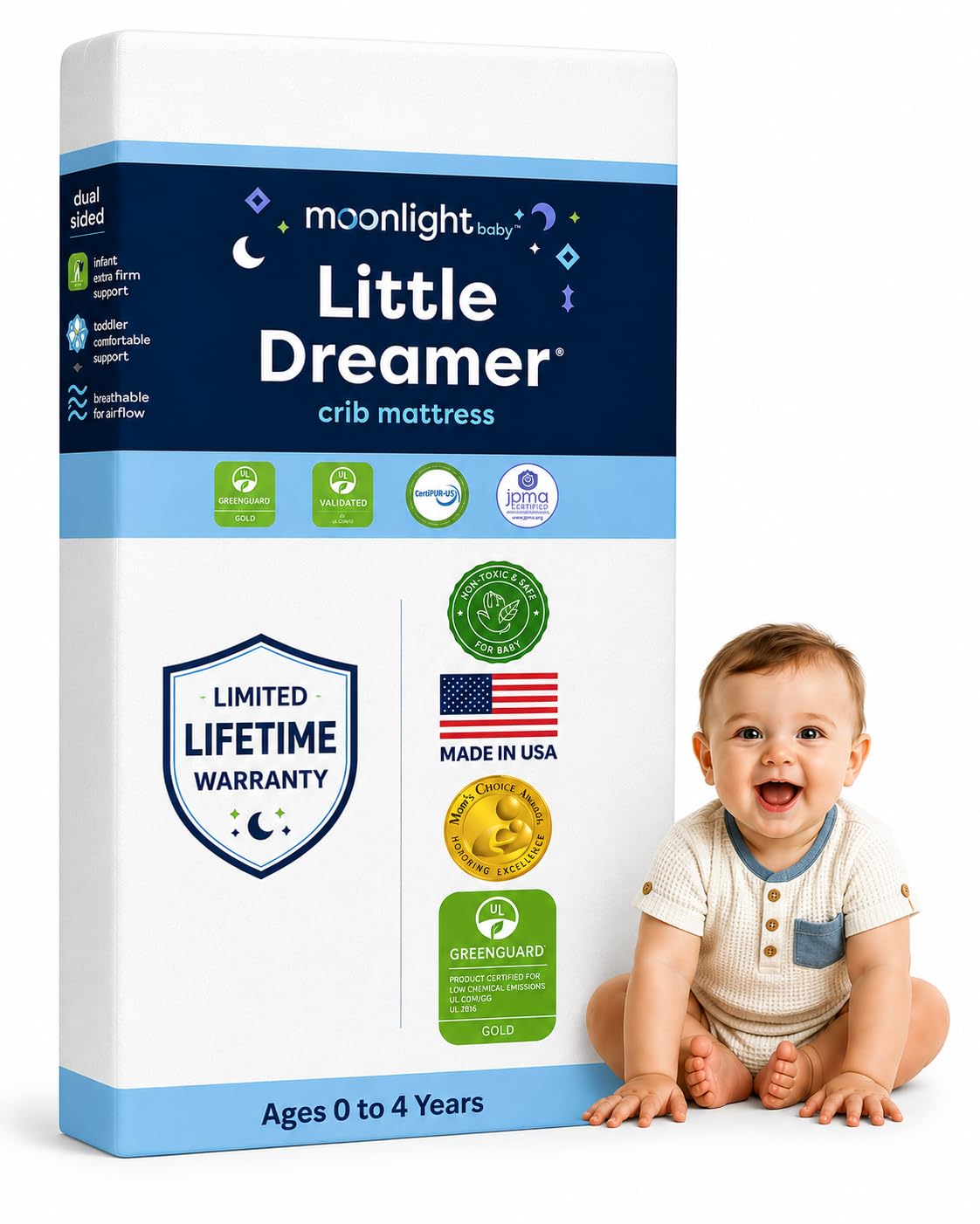 Dual-Sided Baby & Toddler Crib Mattress G83371