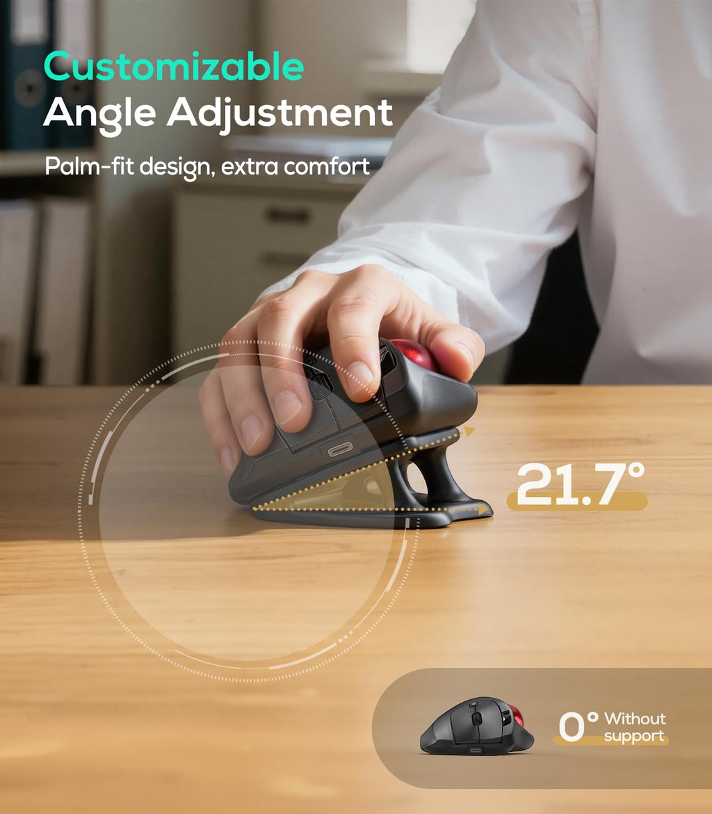 Wireless Ergonomic Trackball Mouse Z23341