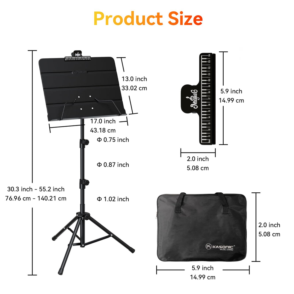 Folding Sheet Music Stand & Desktop Book Stand with Carrying Bag X961271