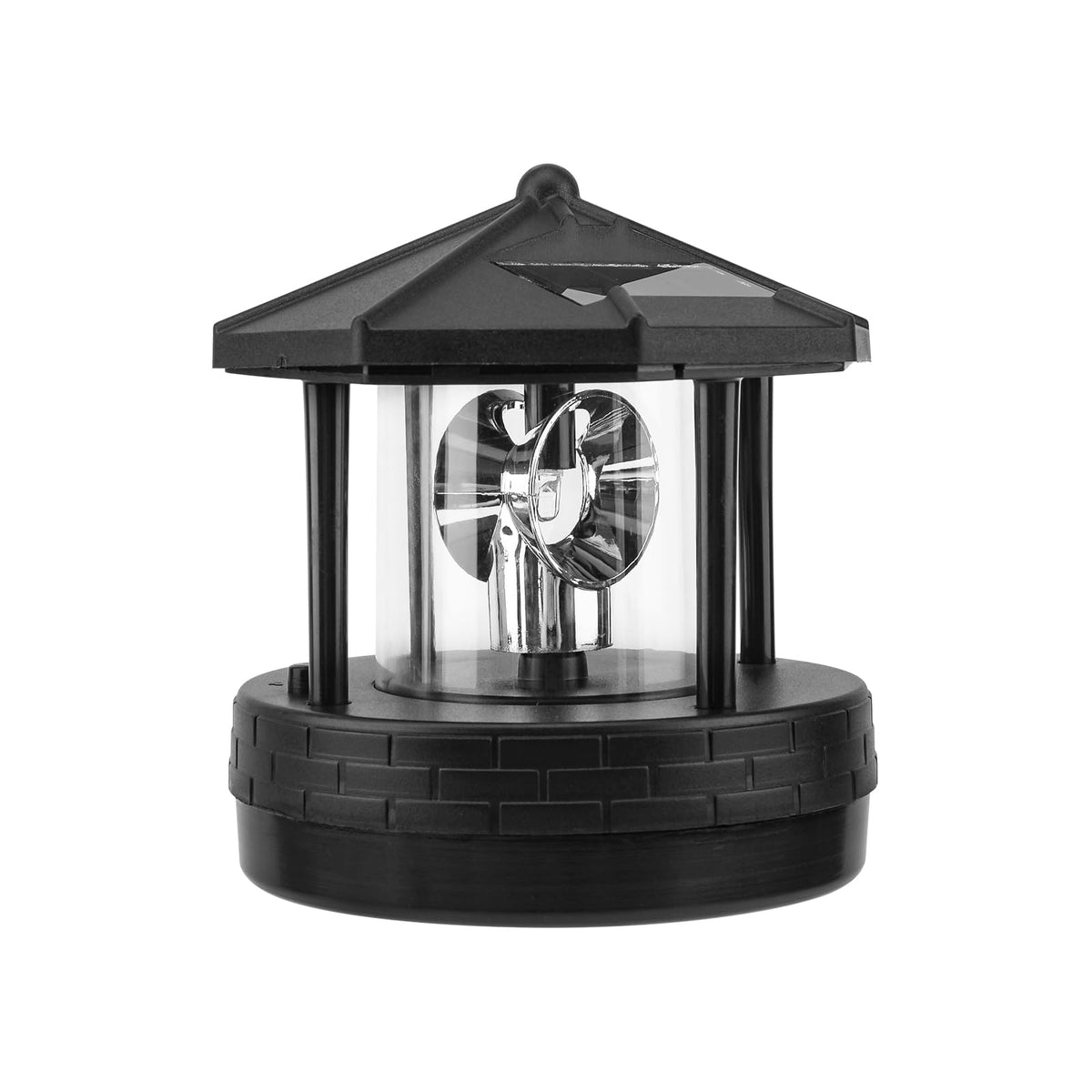 Solar Lighthouse Light with Rotating Beacon J660332