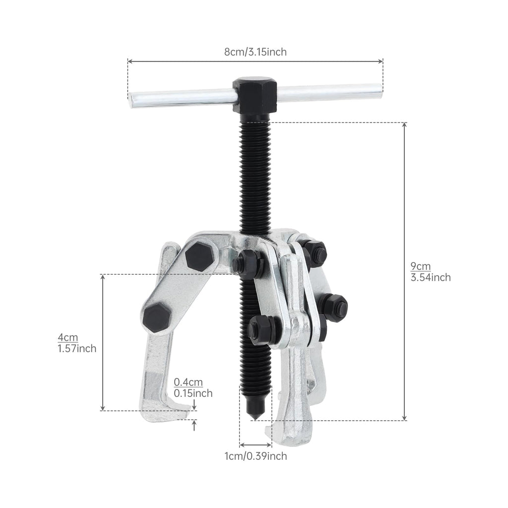 2.36 Inch Adjustable High Carbon Steel 3-Jaw Gear Puller Tool T16550