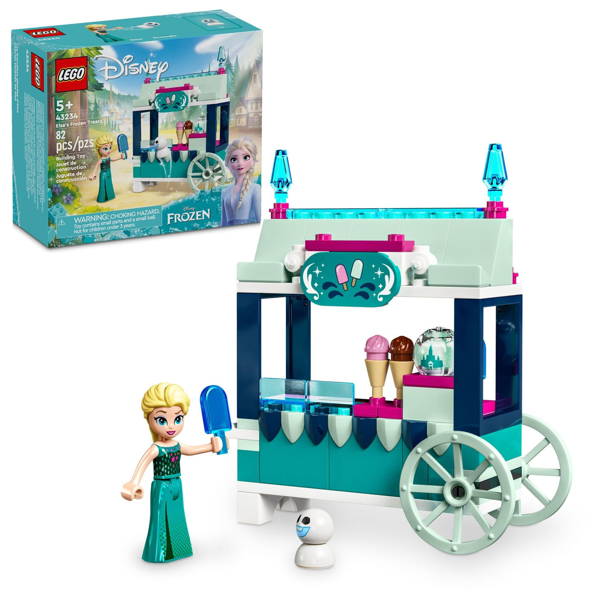 Frozen Building Set with Elsa Mini-Doll and Snowgie Figure T87473