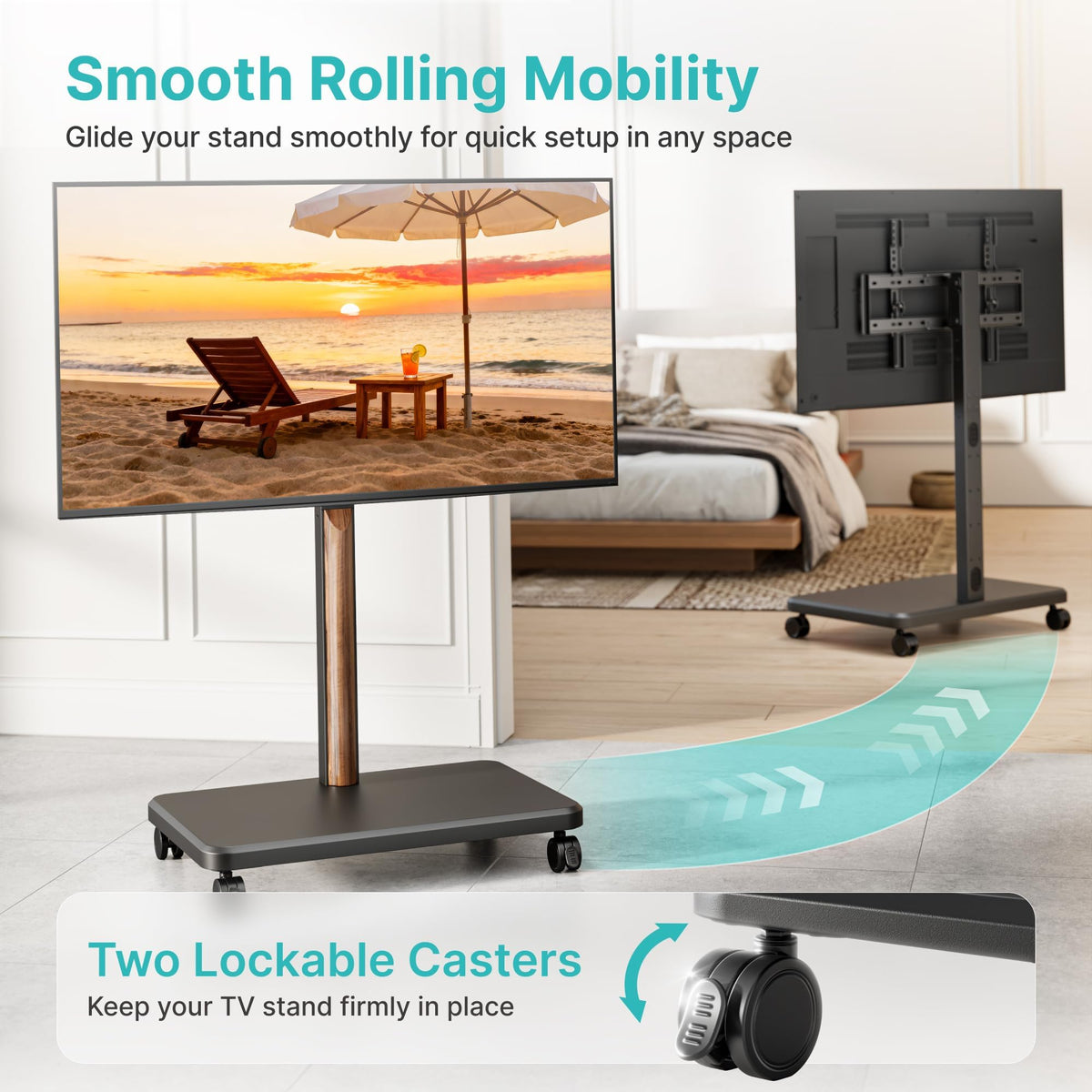 TV Rolling Cart for 32-85 Inch Screen Y8872