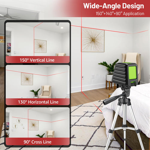 150Ft Red Self Leveling Laser Level with Tripod D7370