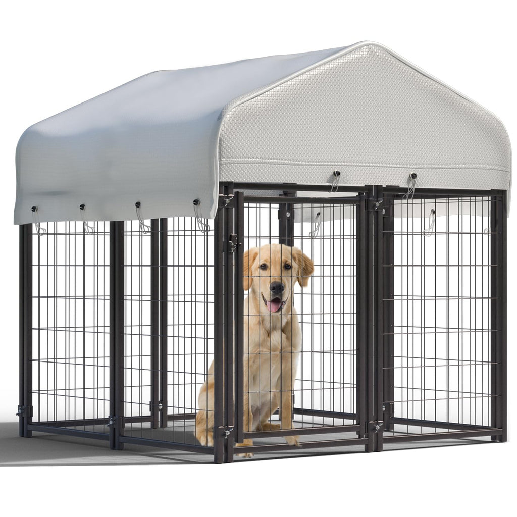 Large Heavy Duty Outdoor Dog Kennel with Roof D43228