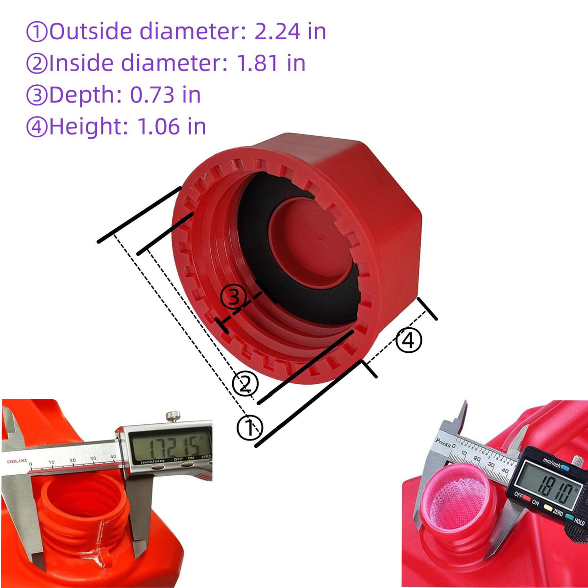 Gas Can Cap Replacement Lid E440132