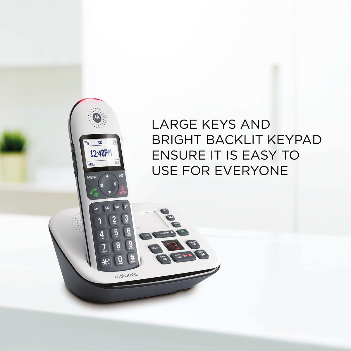 Digital Cordless Telephone with Answering Machine 4 Handsets DECT 6.0 O3775