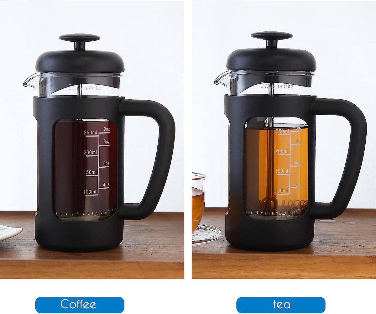 12 oz French Press Coffee Tea Maker with Measuring Coffee Spoon E1610