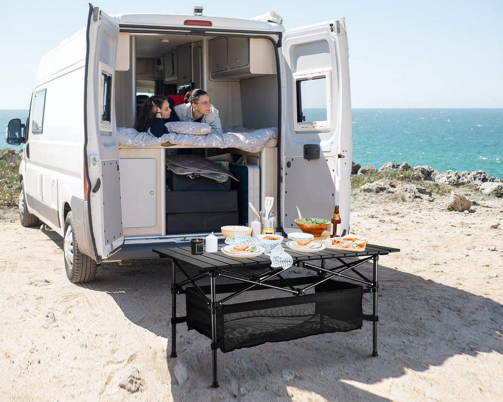 Lightweight Aluminum Folding Camping Table with Carrying Bag O901