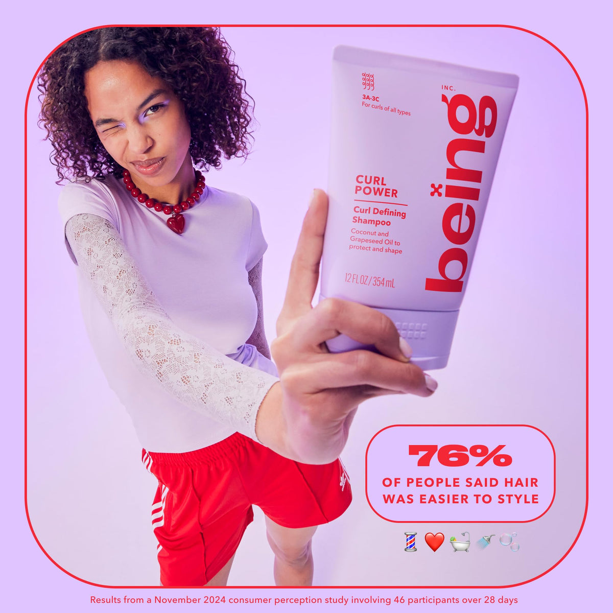 Curl Defining Shampoo and Conditioner Set with Coconut and Grapeseed Oil V433