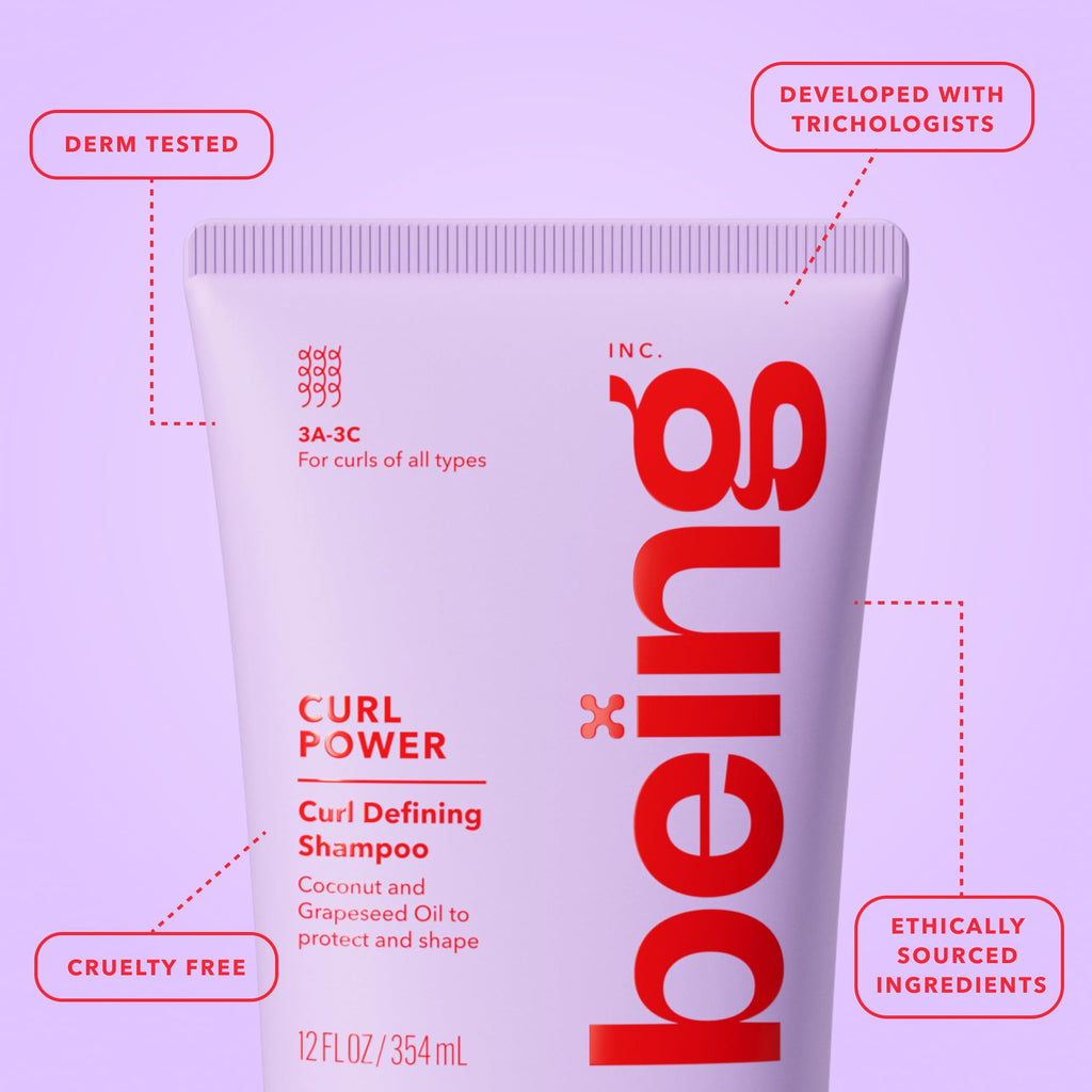 Curl Defining Shampoo and Conditioner Set with Coconut and Grapeseed Oil V433