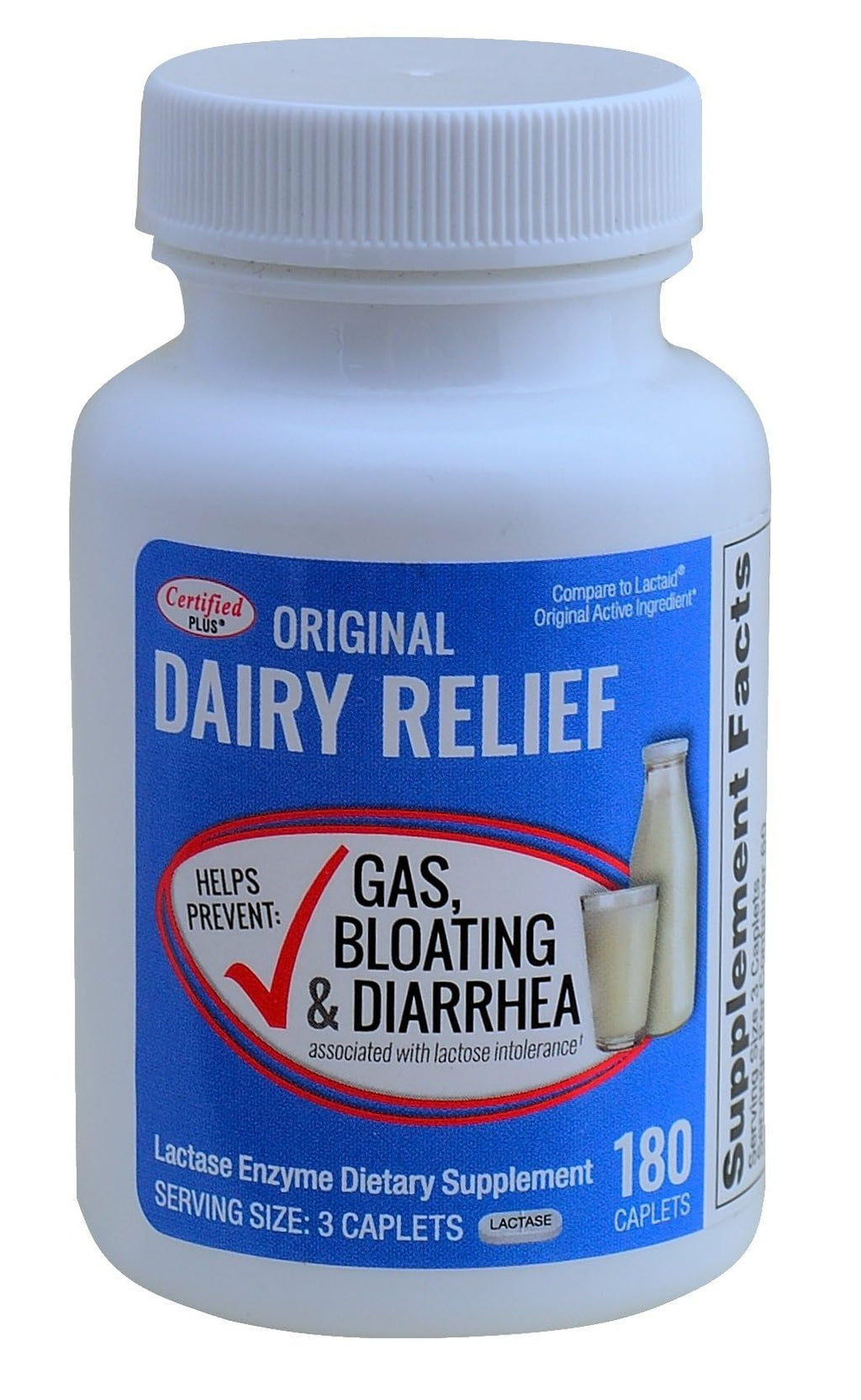 Lactase Enzyme 180 Caplets H202