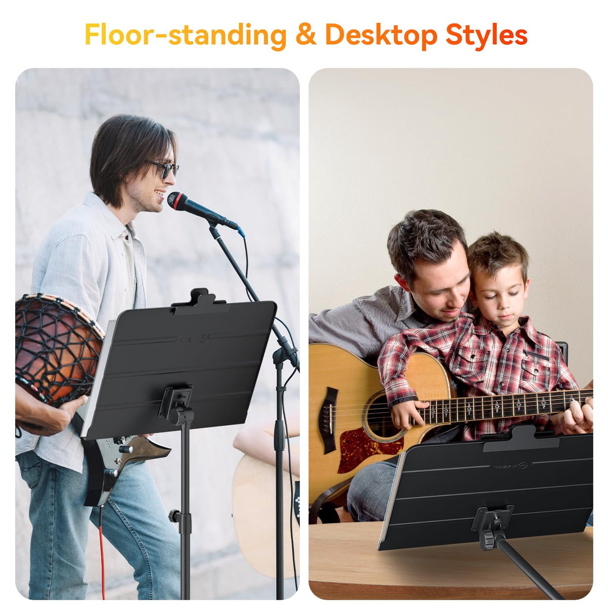 Folding Sheet Music Stand & Desktop Book Stand with Carrying Bag X961271