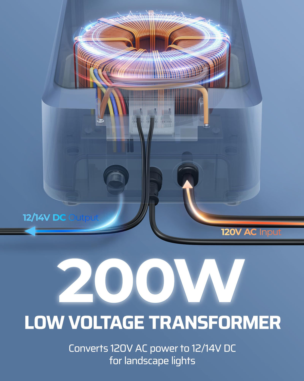 200W Low Voltage Landscape Transformer P795073