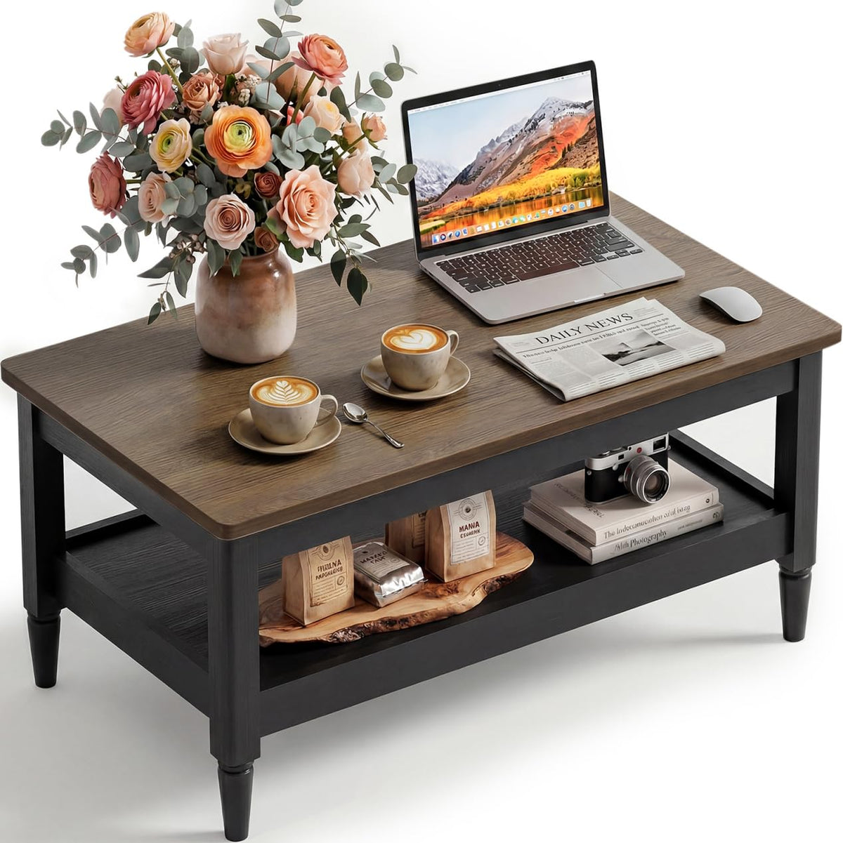 40" Black Coffee Table W771