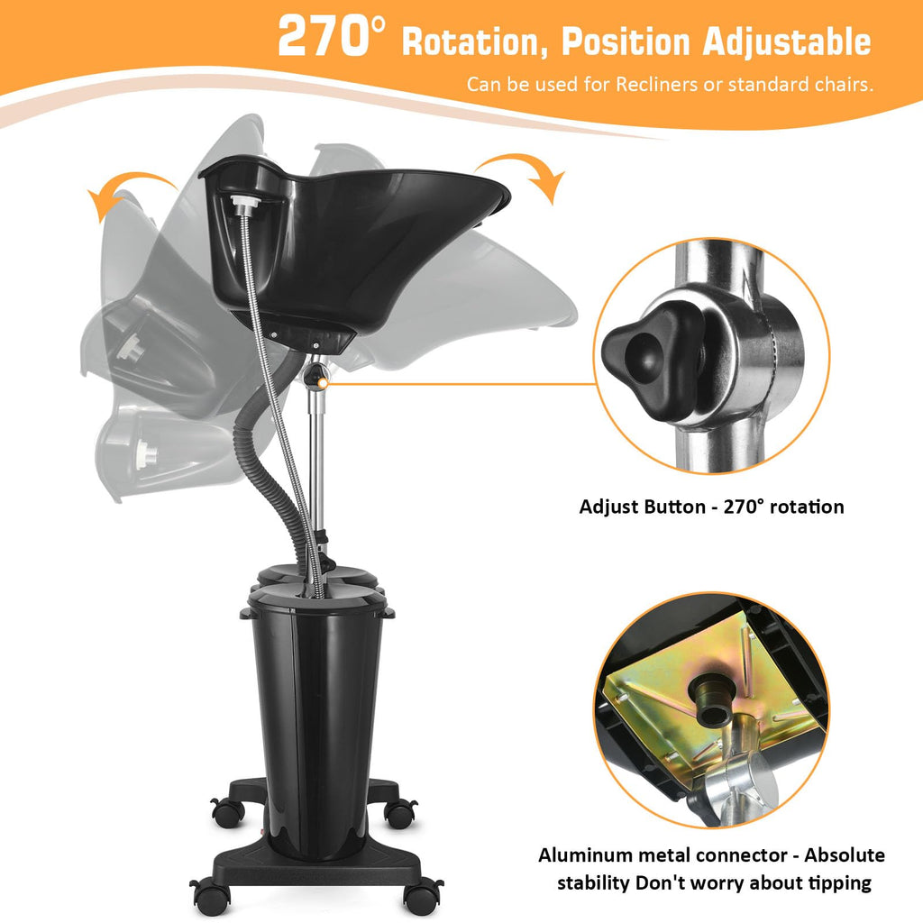 Portable Shampoo Bowl with Electric Pump A801