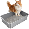 X-Large High Sided Stainless Steel Cat Litter Box O518
