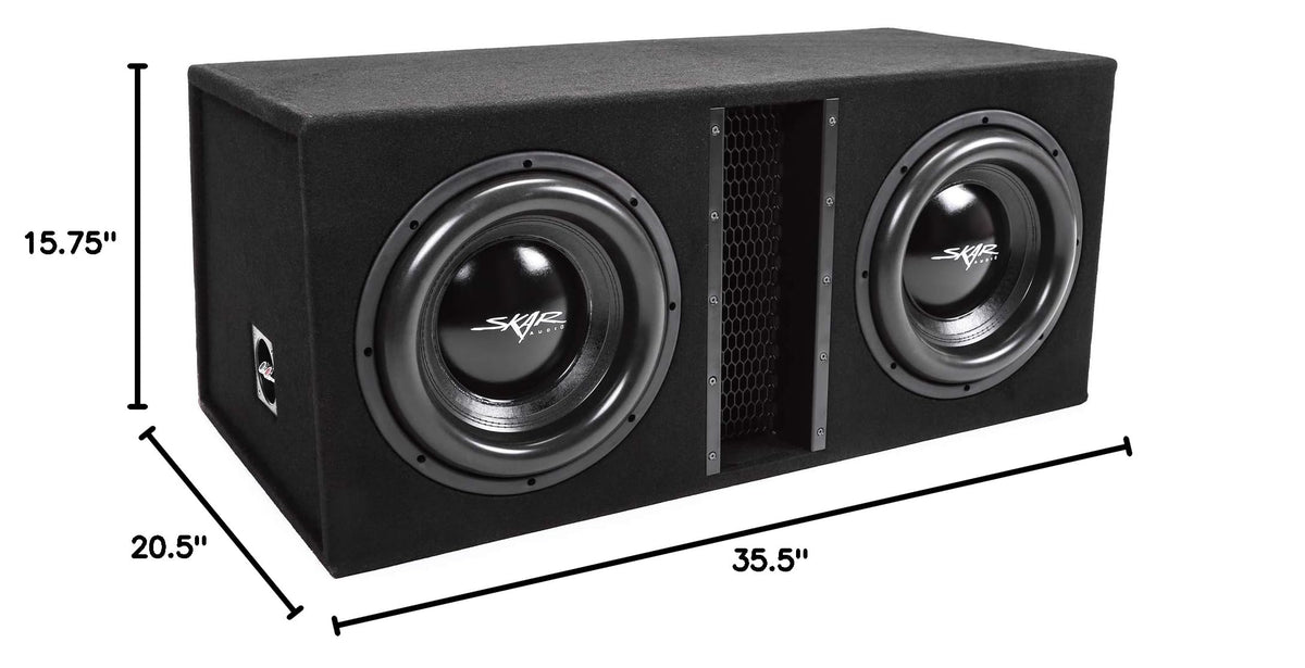 Dual 12" Vented Subwoofer Enclosure Z591113