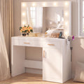 Vanity Desk with Mirror and Lights Q714